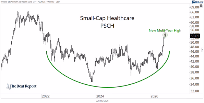 Chart Advisor: A Four-Year Base Just Broke In Healthcare