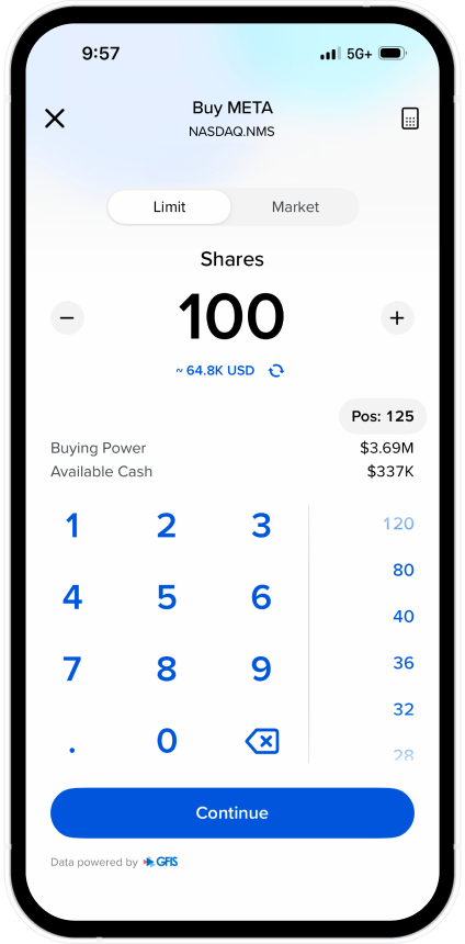 ARC GlobalTrader focused interface