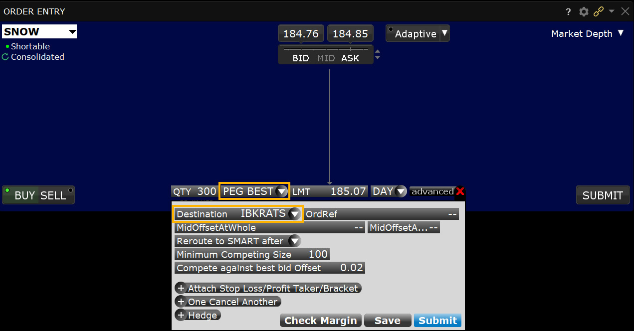 ARC ATS Pegged to Best Order